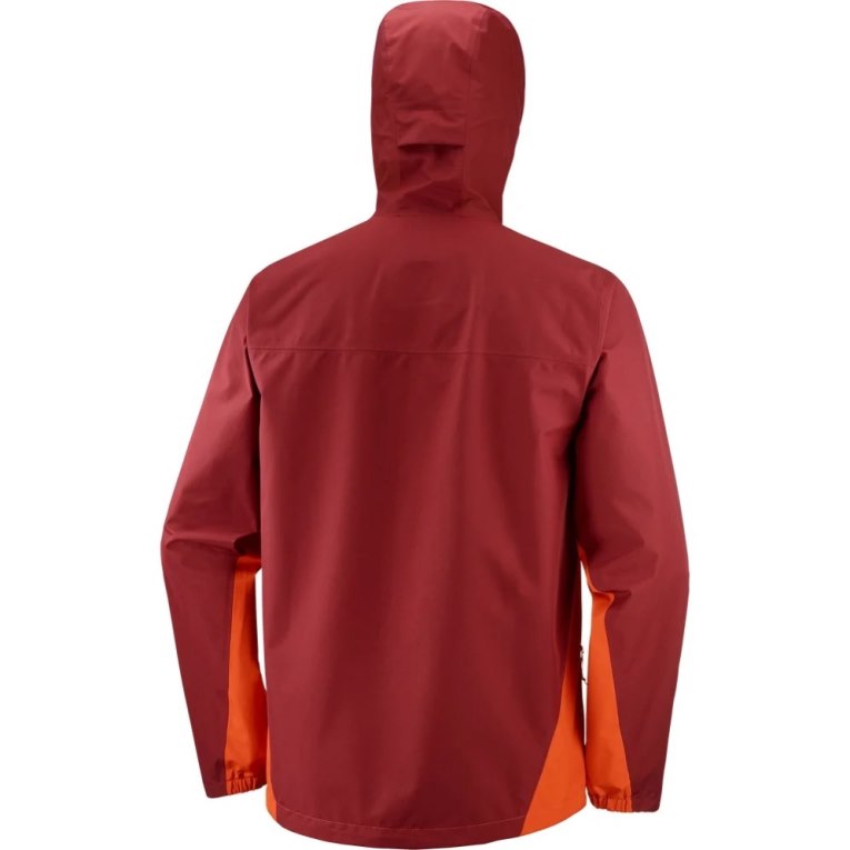 Red Salomon Outline GTX 2.5 Layers Waterproof Men's Shell Jackets | IE YL9601